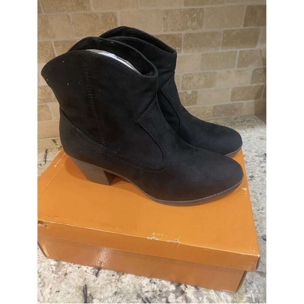 Rocket Dog Women's SOUNDOFF Ankle Boot Black Size 10, New In Box